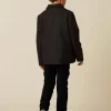 NÍCOLI ABRIGO CRUZADO ESPIGA GRIS< Ropa De Abrigo