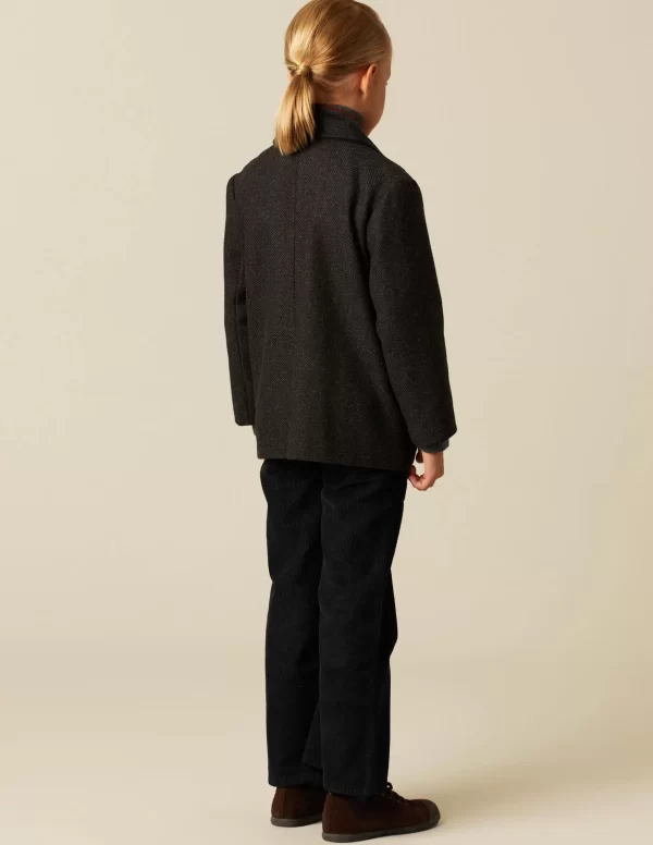 NÍCOLI ABRIGO CRUZADO ESPIGA GRIS< Ropa De Abrigo