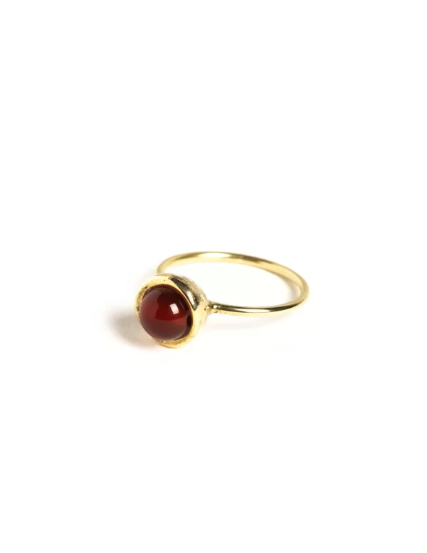 NÍCOLI ANILLO DORADO ESFERA PEQUEÑO AGATHA< Anillos