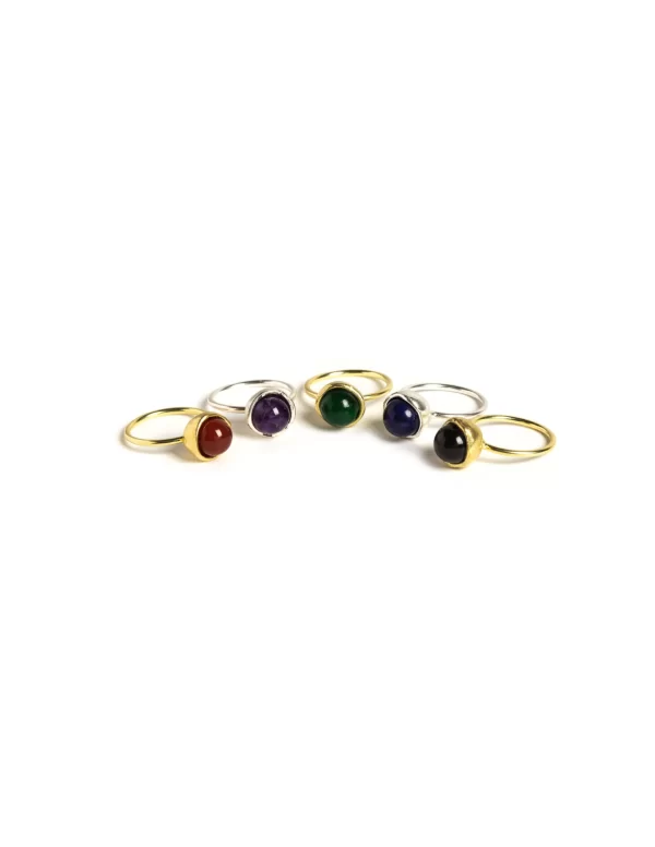 NÍCOLI ANILLO ESFERA DORADO AGATHA< Anillos