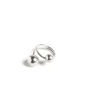 NÍCOLI ANILLO ESFERA PLATEADO< Anillos