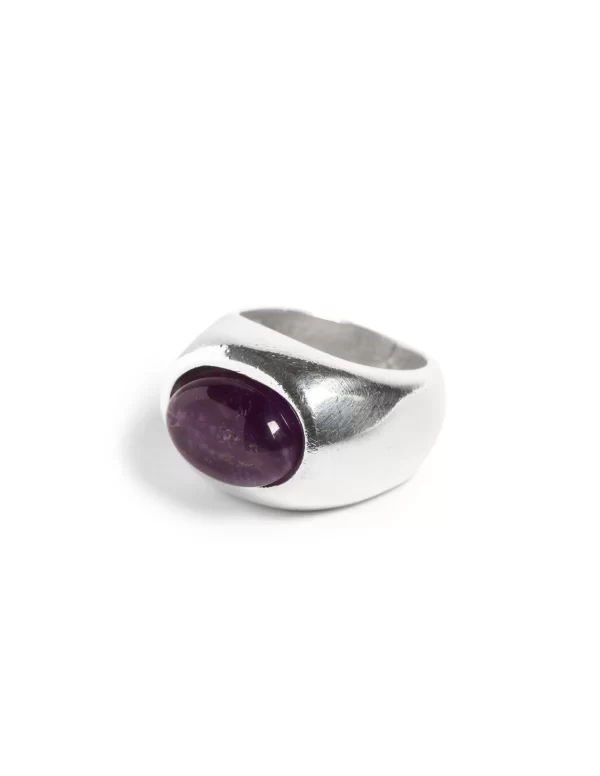 NÍCOLI ANILLO OVALO AMATISTA< Anillos