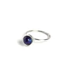 NÍCOLI ANILLO PLATEADO ESFERA PEQUEÑO LAPISLAZULI< Anillos