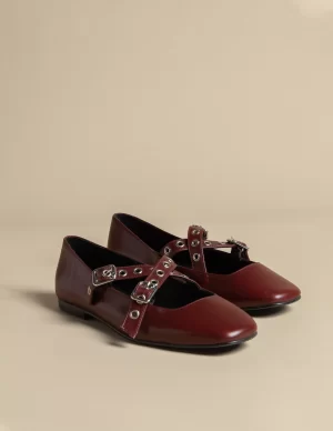 NÍCOLI BAILARINA DOBLE HEBILLA< Zapatos