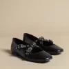 NÍCOLI BAILARINA NEGRA DOBLE HEBILLA< Zapatos
