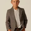 NÍCOLI BLAZER ESPIGA MARRÓN RY AZUL< Ropa De Abrigo | Blazers