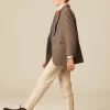 NÍCOLI BLAZER ESPIGA MARRÓN RY AZUL< Ropa De Abrigo | Blazers