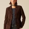NÍCOLI BLAZER SERRAJE MARRÓN< Blazers