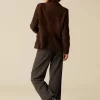 NÍCOLI BLAZER SERRAJE MARRÓN< Blazers