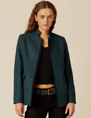blazer_verde_raya_0.webp NÍCOLI BLAZER VERDE RAYA< Blazers
