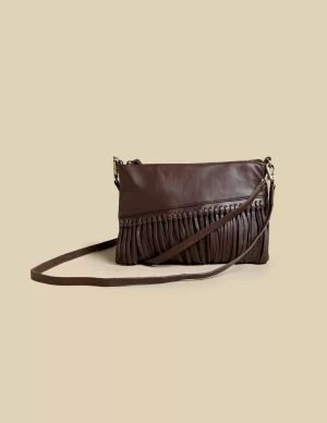 NÍCOLI BOLSO FLECOS MARRON< Bolsos | Bolsos