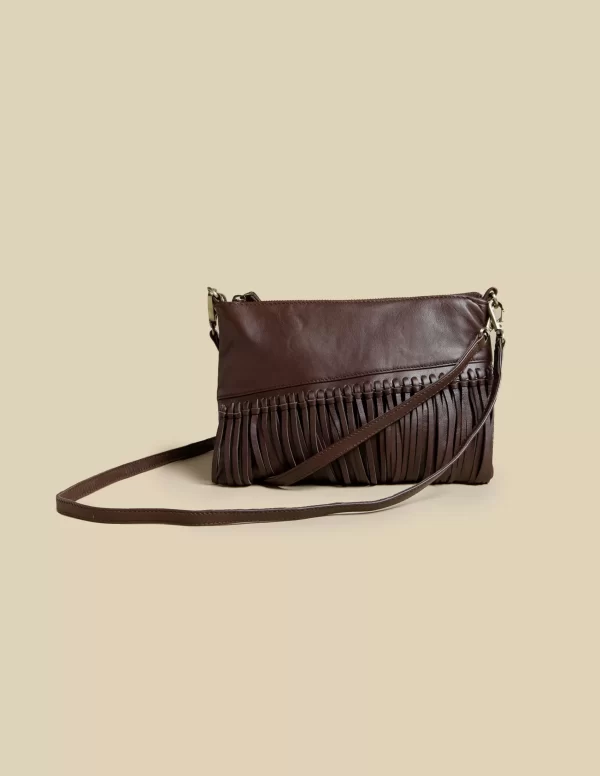 NÍCOLI BOLSO FLECOS MARRON< Bolsos | Bolsos