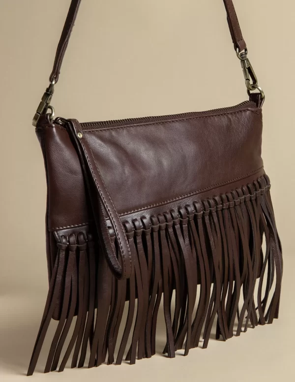 NÍCOLI BOLSO FLECOS MARRON< Bolsos | Bolsos