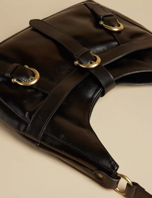 NÍCOLI BOLSO HEBILLAS NEGRO< Bolsos