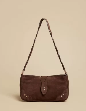 NÍCOLI BOLSO RETRO SERRAJE MARRÓN< Bolsos