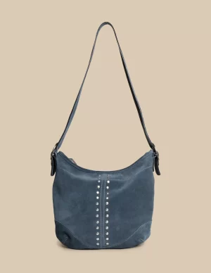 NÍCOLI BOLSO SERRAJE AZUL TACHAS< Bolsos