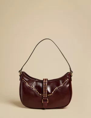 NÍCOLI BOLSO TACHAS MARRÓN< Bolsos