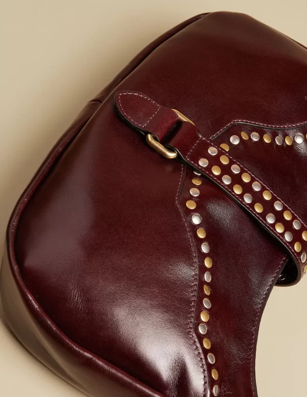 NÍCOLI BOLSO TACHAS MARRÓN< Bolsos