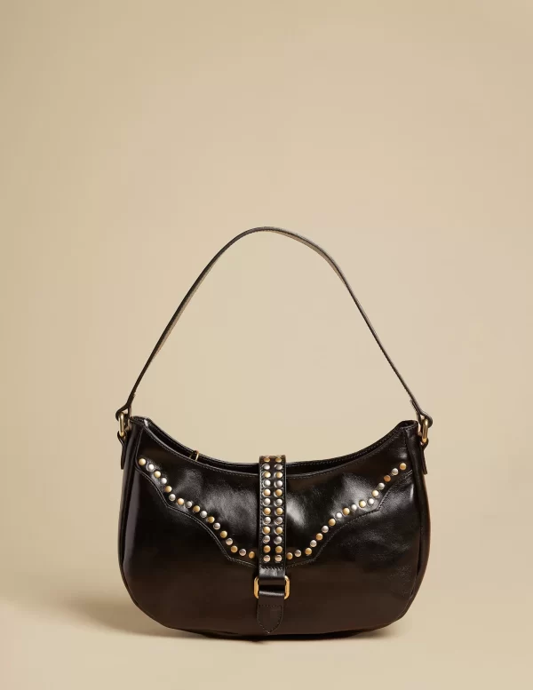 NÍCOLI BOLSO TACHAS NEGRO< Bolsos