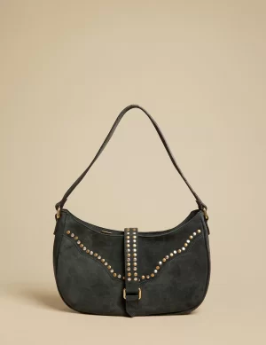 NÍCOLI BOLSO TACHAS SERRAJE VERDE< Bolsos