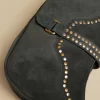 NÍCOLI BOLSO TACHAS SERRAJE VERDE< Bolsos