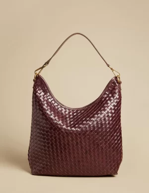 NÍCOLI BOLSO TRENZADO MARRÓN< Bolsos