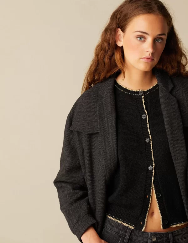 NÍCOLI BOMBER ESPIGA< Ropa De Abrigo