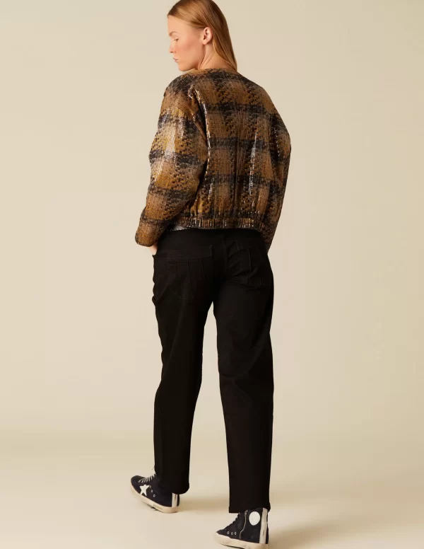 NÍCOLI BOMBER LENTEJUELAS< Ropa De Abrigo