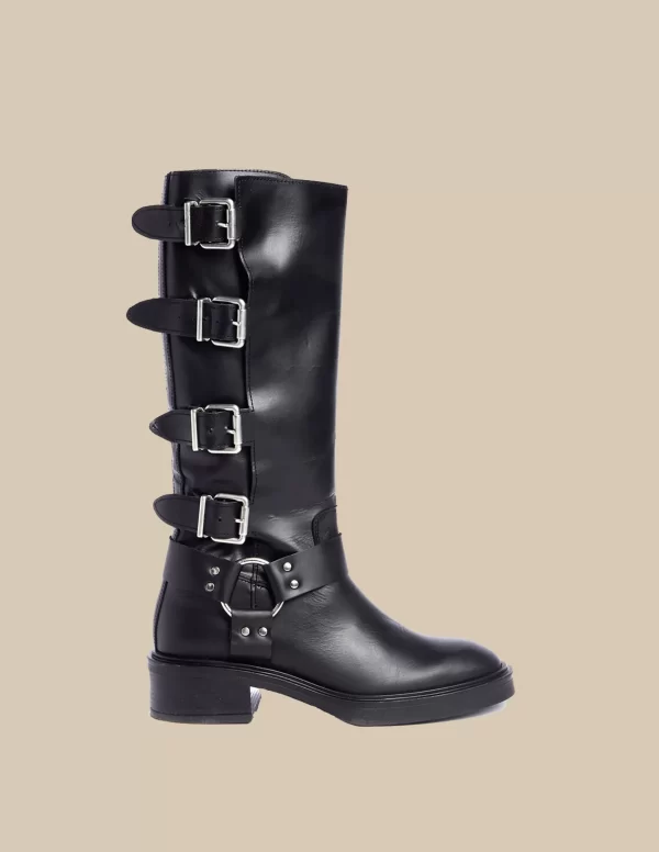 NÍCOLI Botas hebillas negras< Zapatos