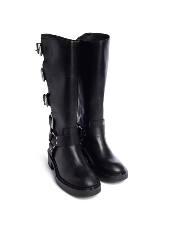 NÍCOLI Botas hebillas negras< Zapatos