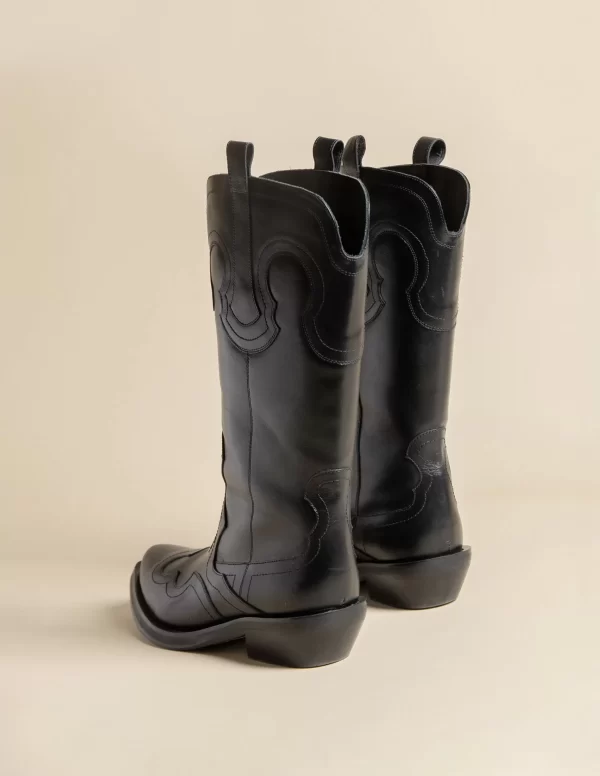 NÍCOLI BOTAS NEGRAS COWBOY< Zapatos