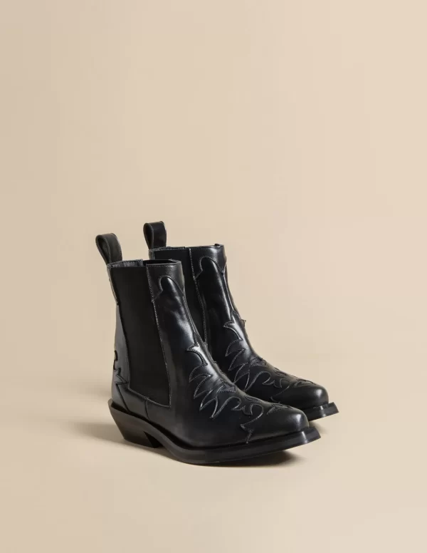 NÍCOLI BOTÍN COWBOY NEGRO< Zapatos