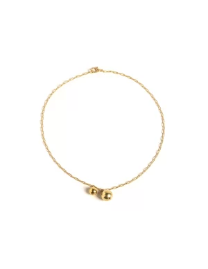NÍCOLI CADENA ESFERAS DORADA< Collares Y Gargantillas