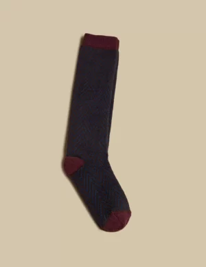NÍCOLI CALCETIN ESPIGA AZUL< Calcetines | Calcetines