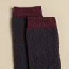 NÍCOLI CALCETIN ESPIGA AZUL< Calcetines | Calcetines