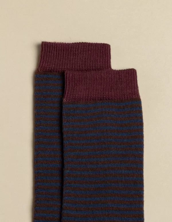 NÍCOLI CALCETIN RAYAS AZUL< Calcetines | Calcetines
