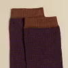 NÍCOLI CALCETIN RAYAS MARRÓN< Calcetines | Calcetines