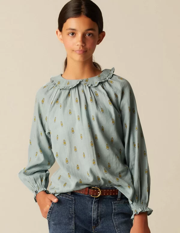camisa_azul_flor_pequea_0.webp NÍCOLI CAMISA AZUL FLOR PEQUEÑA< Camisas