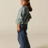 NÍCOLI CAMISA AZUL FLOR PEQUEÑA< Camisas