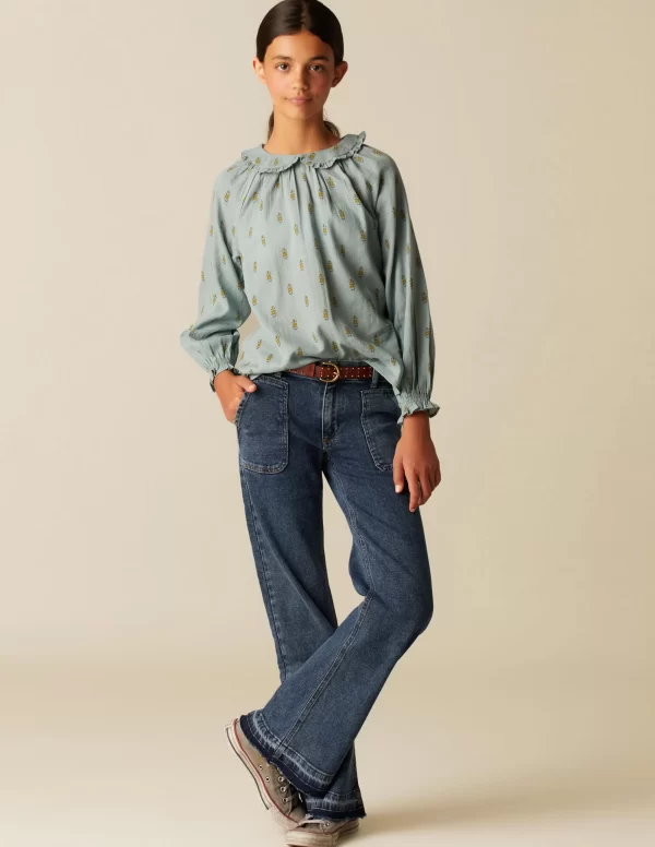 camisa_azul_flor_pequea_2.webp NÍCOLI CAMISA AZUL FLOR PEQUEÑA< Camisas