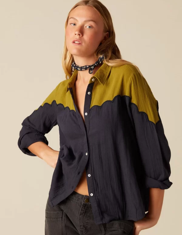 NÍCOLI CAMISA BICOLOR< Camisas