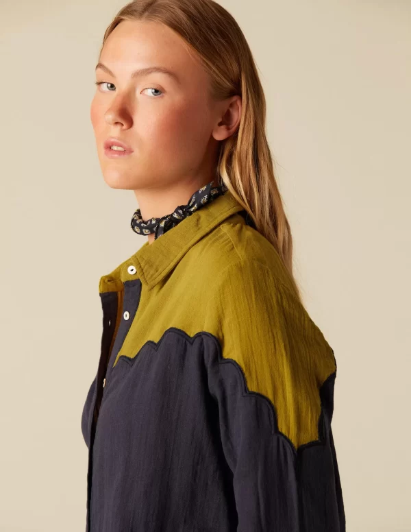 NÍCOLI CAMISA BICOLOR< Camisas