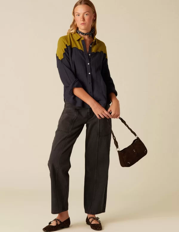 NÍCOLI CAMISA BICOLOR< Camisas