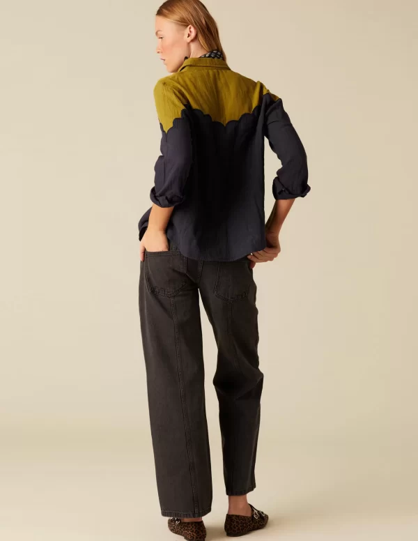 NÍCOLI CAMISA BICOLOR< Camisas