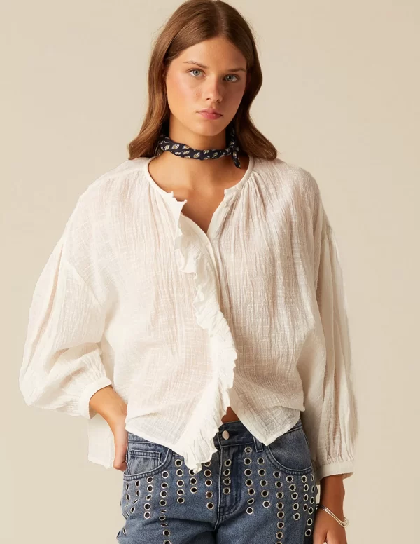 NÍCOLI CAMISA CRUDA RÚSTICA< Camisas