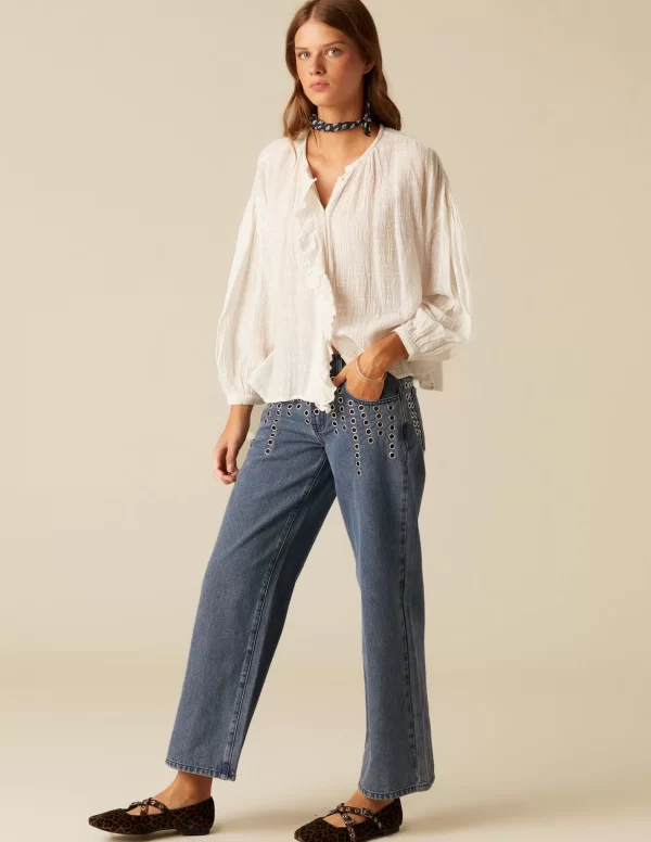 NÍCOLI CAMISA CRUDA RÚSTICA< Camisas