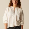 NÍCOLI CAMISA CRUDA TIRA ENCAJE< Camisas