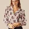 NÍCOLI CAMISA FLOR BUTI OCRE< Camisas