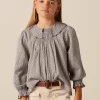 NÍCOLI CAMISA HOJITAS AZUL< Camisas