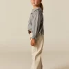 NÍCOLI CAMISA HOJITAS AZUL< Camisas